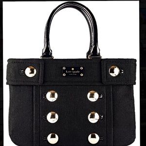 Kate Spade FOX CHAPEL SHARI Black Italian Felt Tote